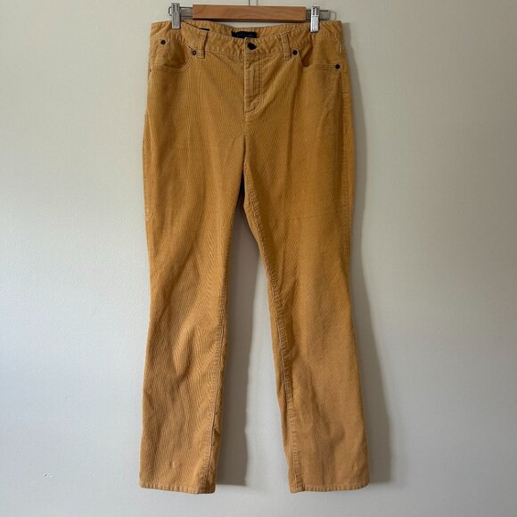 Talbots Mustard Corduroy Pants - Picture 1 of 11